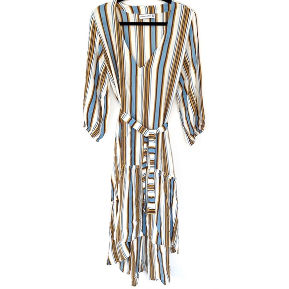 NEW FAITFULLTHE BRAND Matilda Stripe Peasant Dress - Picture 5 of 7